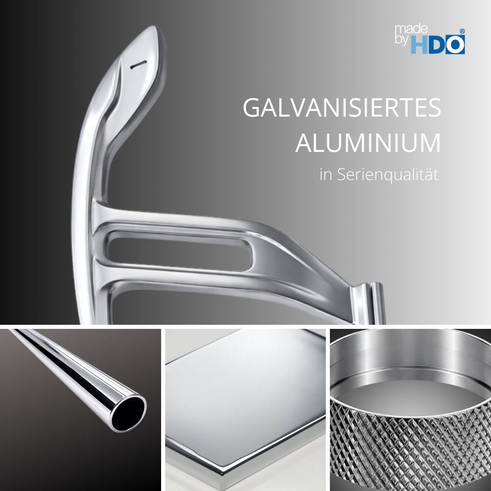 Bauteile aus galvanisiertem Aluminium von HDO