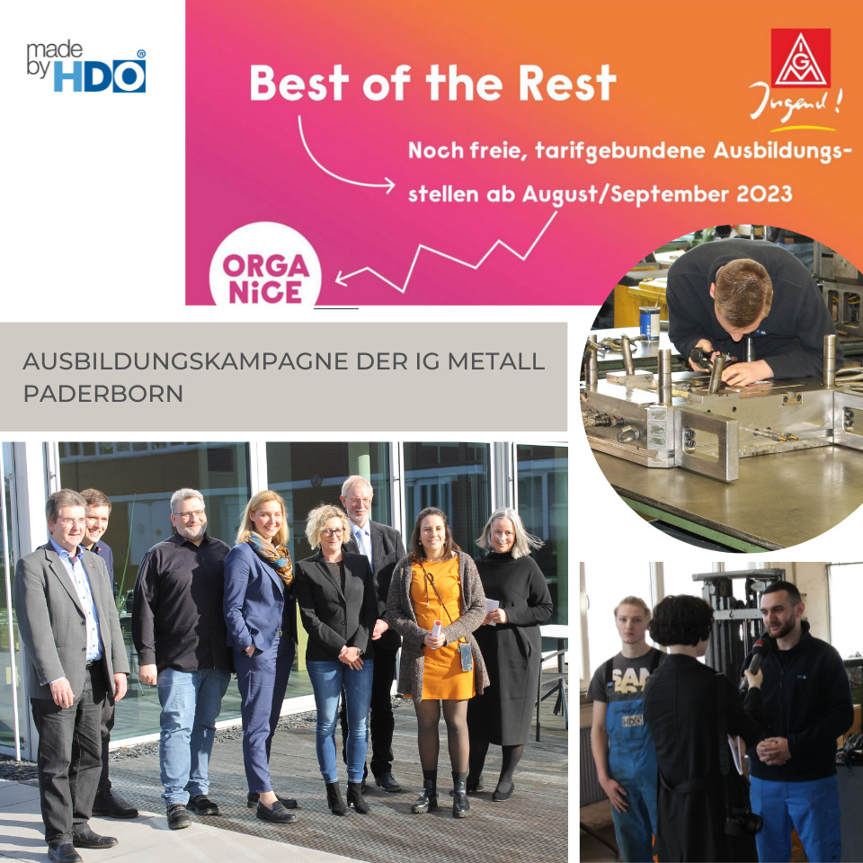 Pressekonferenz zur Ausbildungskampagne Best of the rest am 15.02.23 bei HDOI