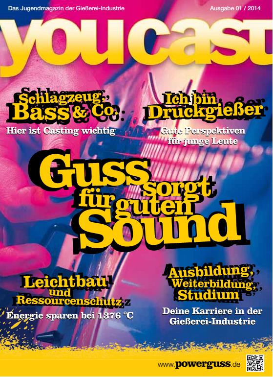 Cover des Jugendmagazins der Gießerei - Druckerei youcast